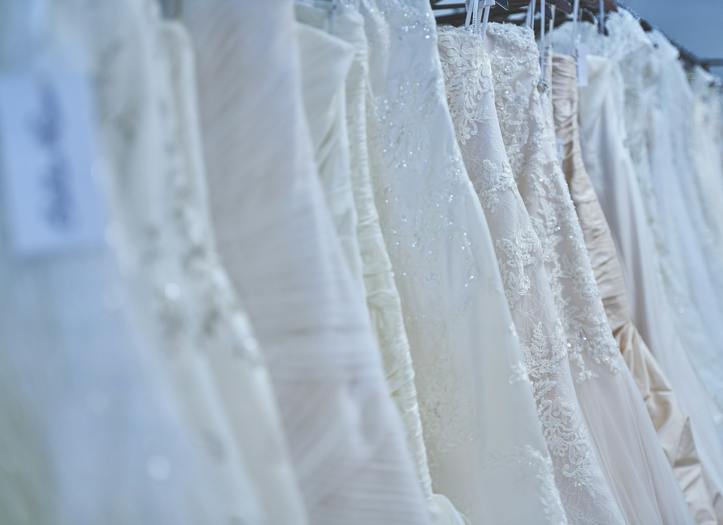 A row of wedding dresses | Source: Unsplash