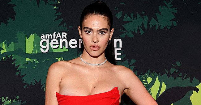 Amelia Hamlin attends 2019 amfAR generationCURE Holiday Party, December 2019 | Source: Getty Images
