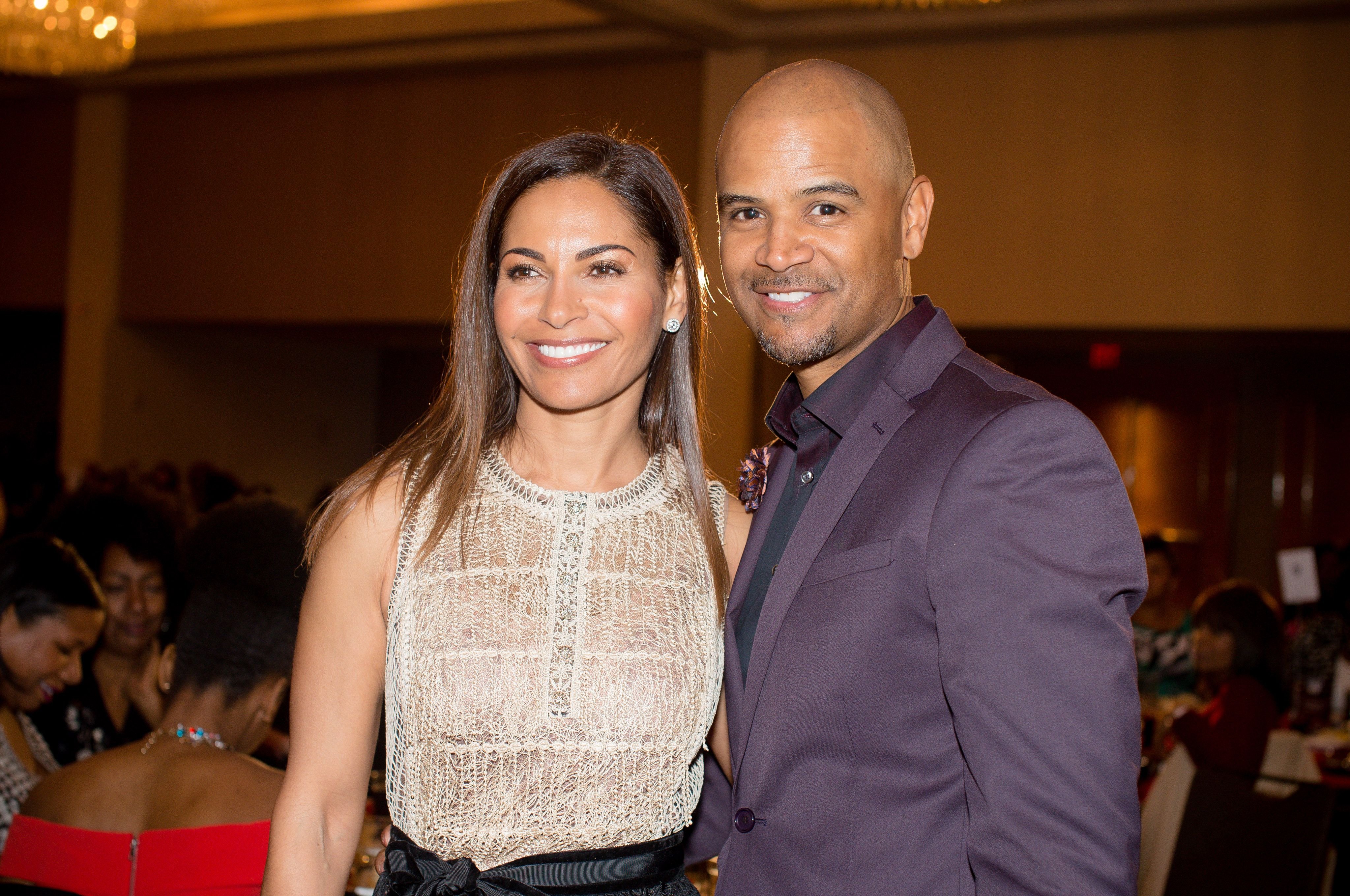 Salli Richardson Whitfield and husband, Dondre Whitfield at the 2017 Black Women Film Summit Awards luncheon at the Atlanta Marriott Marquis on March 3, 2017. | Photo: Getty Images