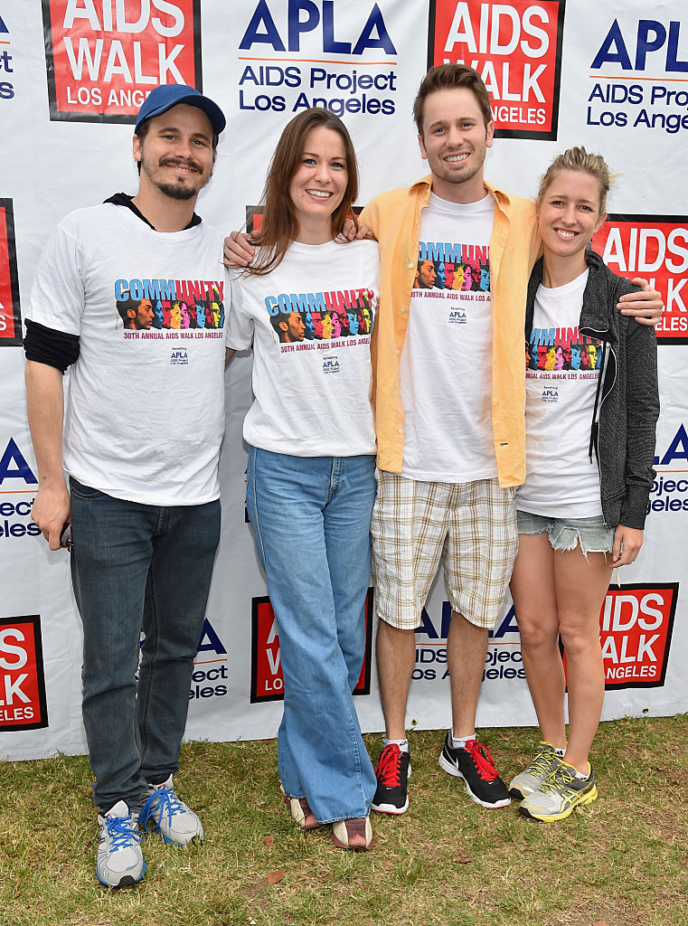 Jason, Carly, and Tyler Ritter with Lelia Parma at the 30th Annual AIDS Walk Los Angeles on October 12, 2014, in West Hollywood, California | Source: Getty Images