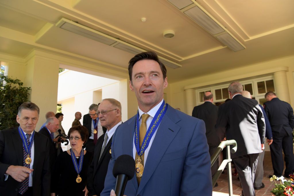 Hugh Jackman after being awarded an Order of Australia at Government House on September 13, 2019 | Photo: Getty Images