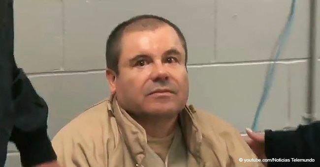 Video shows a rare look at El Chapo when he was being extradited; desperate and crying