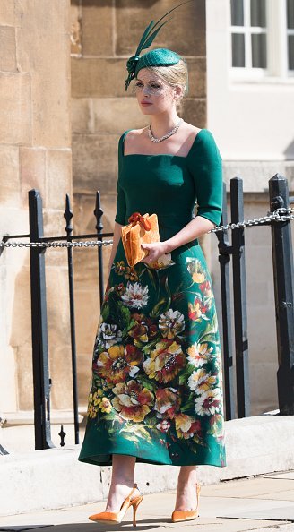 Lady Kitty Spencer attends the wedding of Prince Harry to Ms Meghan Markle at St George's Chapel | Photo: Getty Images