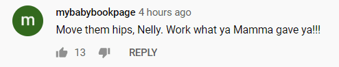 A fan's comment on Nelly's performance video on DWTS. | Photo: Youtube/DancingWithTheStars