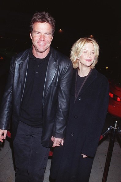 Dennis Quaid and Meg Ryan at the premiere of "Hurly Burly" December 21, 1998 in Los Angeles, CA. | Photo: Getty Images
