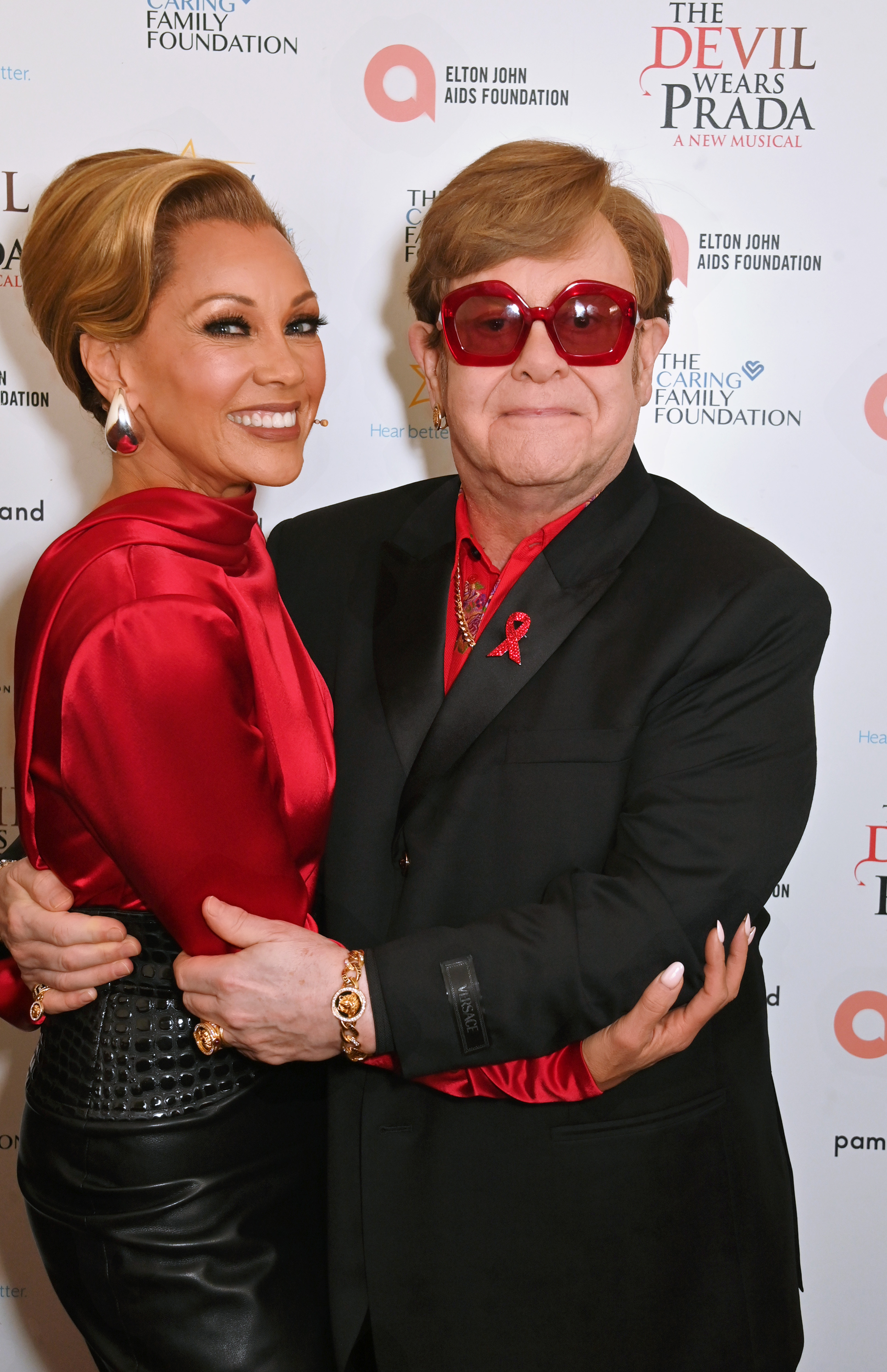 Vanessa Williams and Sir Elton John on December 1, 2024, in London, England | Source: Getty Images