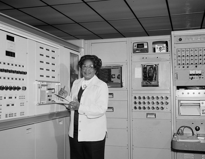 Mary Jackson at work at NASA Langley, USA | Source: Wikimedia Commons