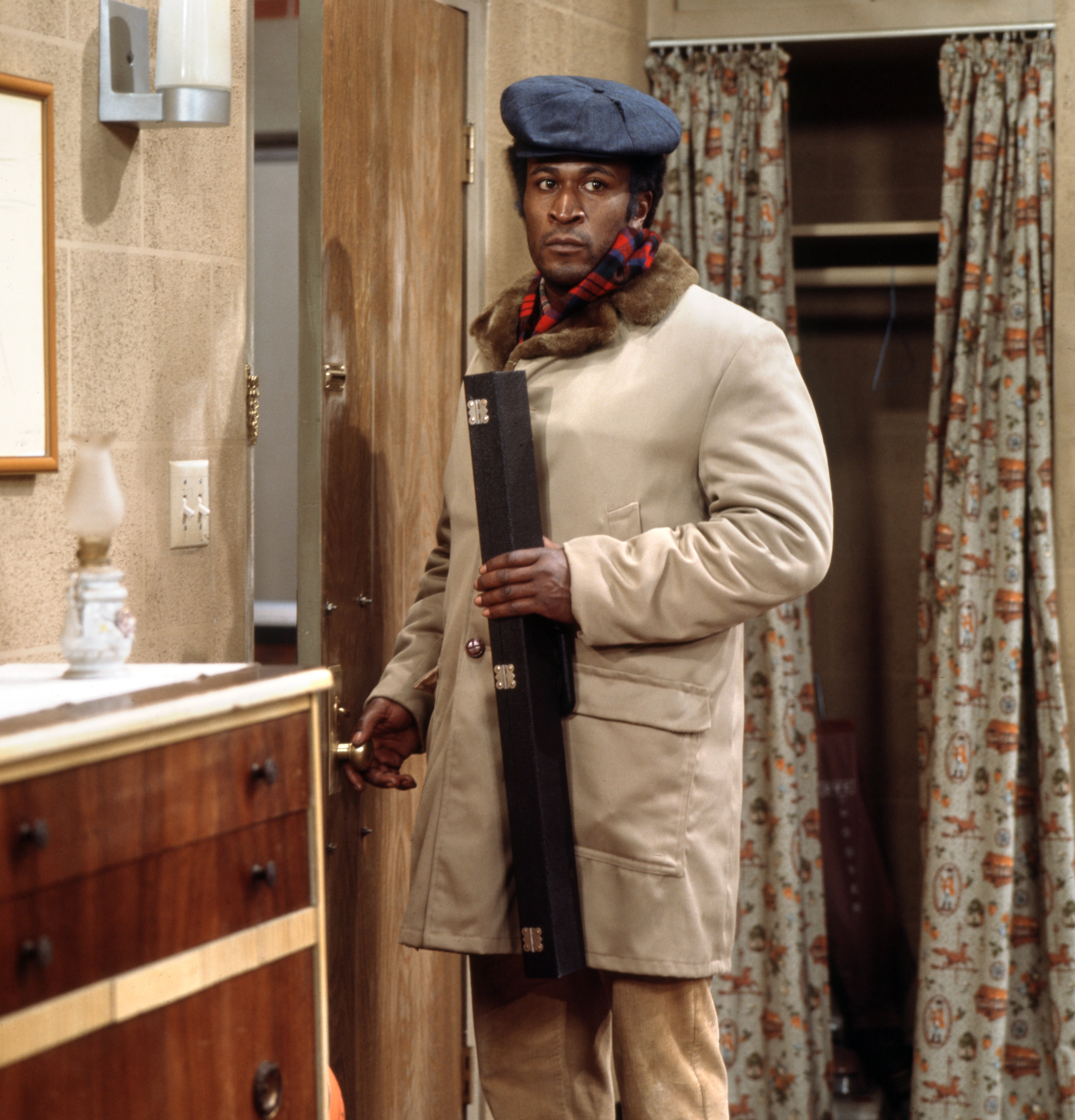 John Amos (as James Evans, Sr.) in the CBS television situation comedy, GOOD TIMES. January 1, 1977. | Source: Getty Images