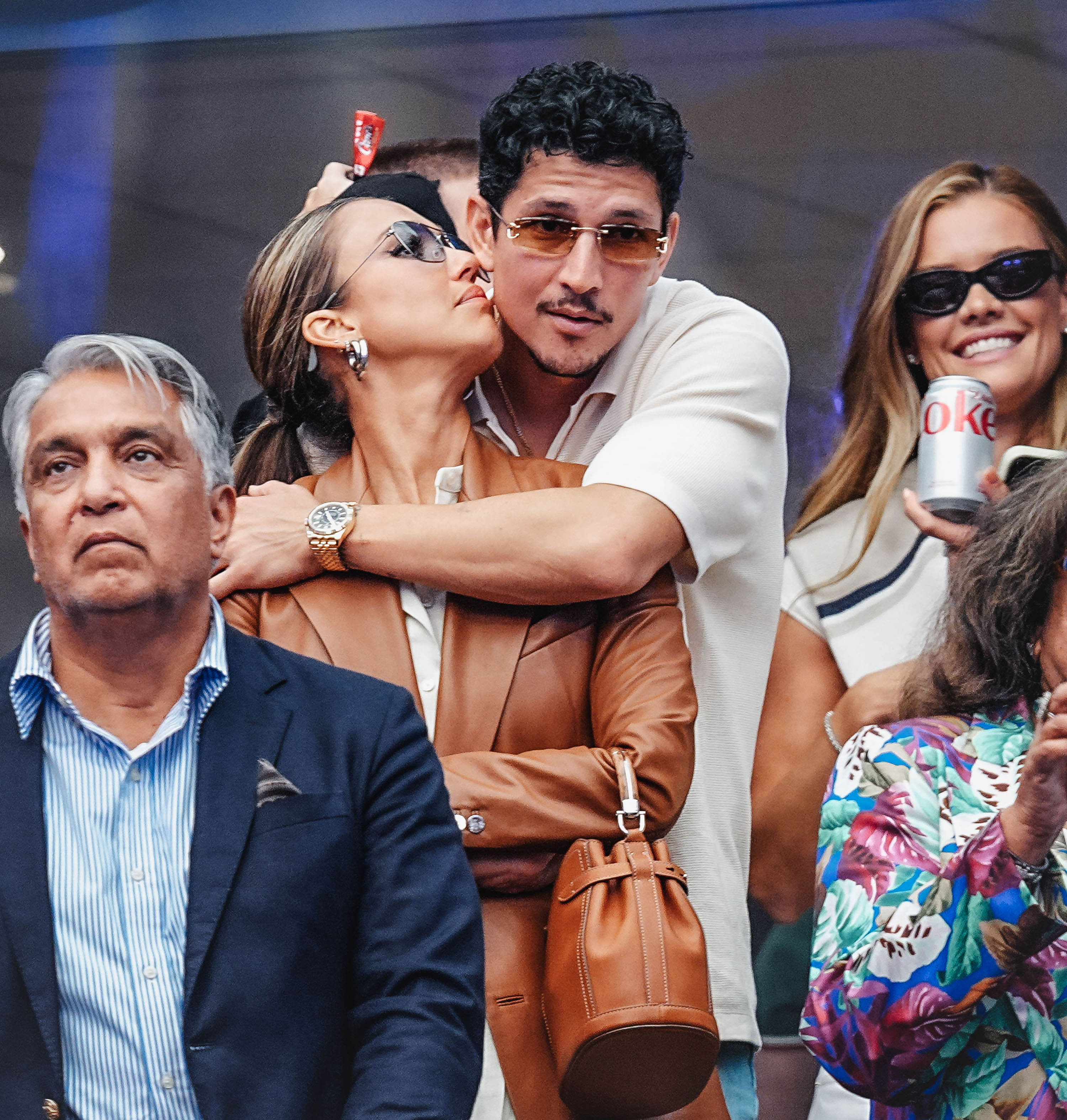 Alba and Ramirez attend the Men's Singles Final on Day 15 of the 2025 US Open Tennis Championships at the USTA Billie Jean King National Tennis Center on September 07, 2025 in Flushing Meadows, Queens, New York City.
