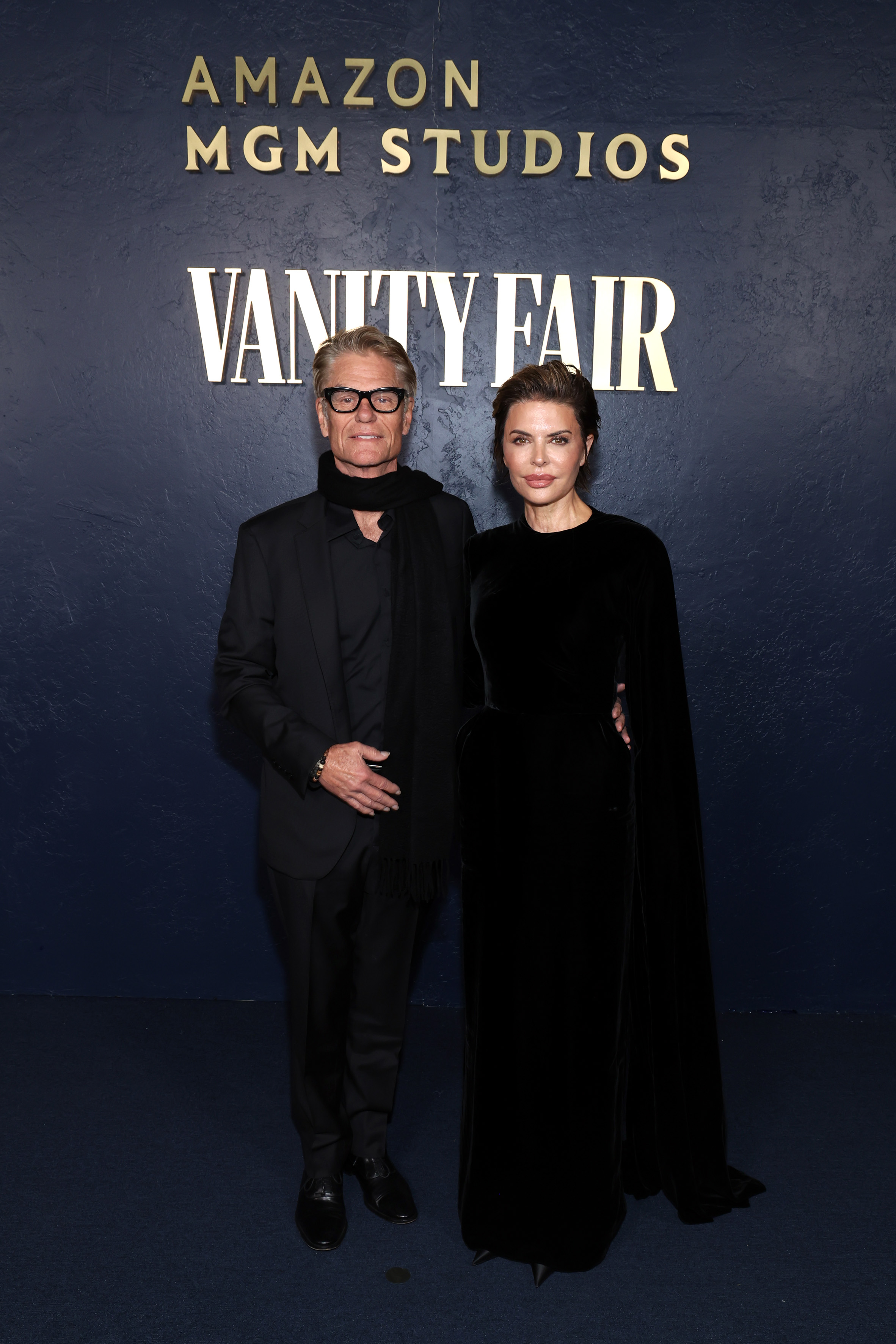 Harry Hamlin and Lisa Rinna arrive at Awards Season 2025 at Chateau Marmont's Bar in Hollywood, California on January 4. | Source: Getty Images