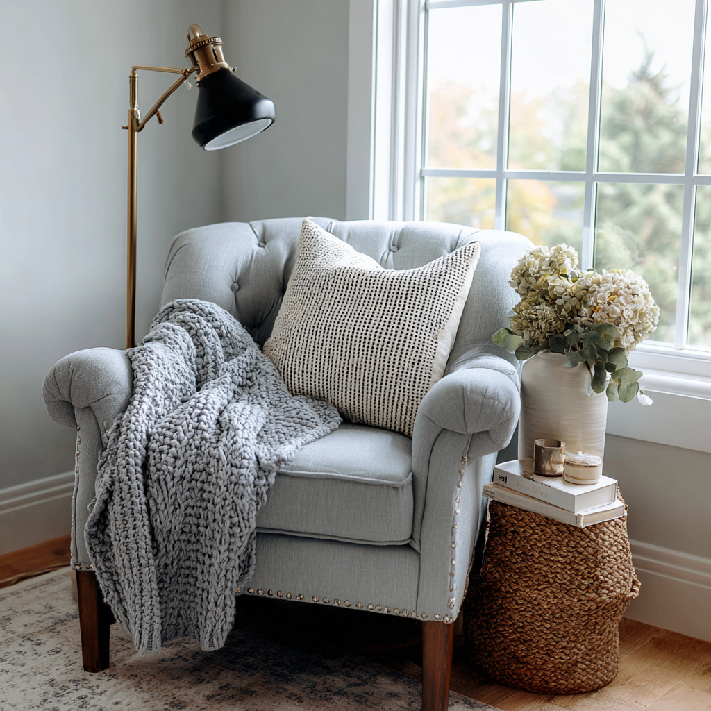 A cozy reading nook | Source: Midjourney