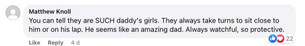 A screenshot of a comment talking about Emily Blunt and John Krasinski's daughters posted on September 10, 2023 | Source: Facebook/People