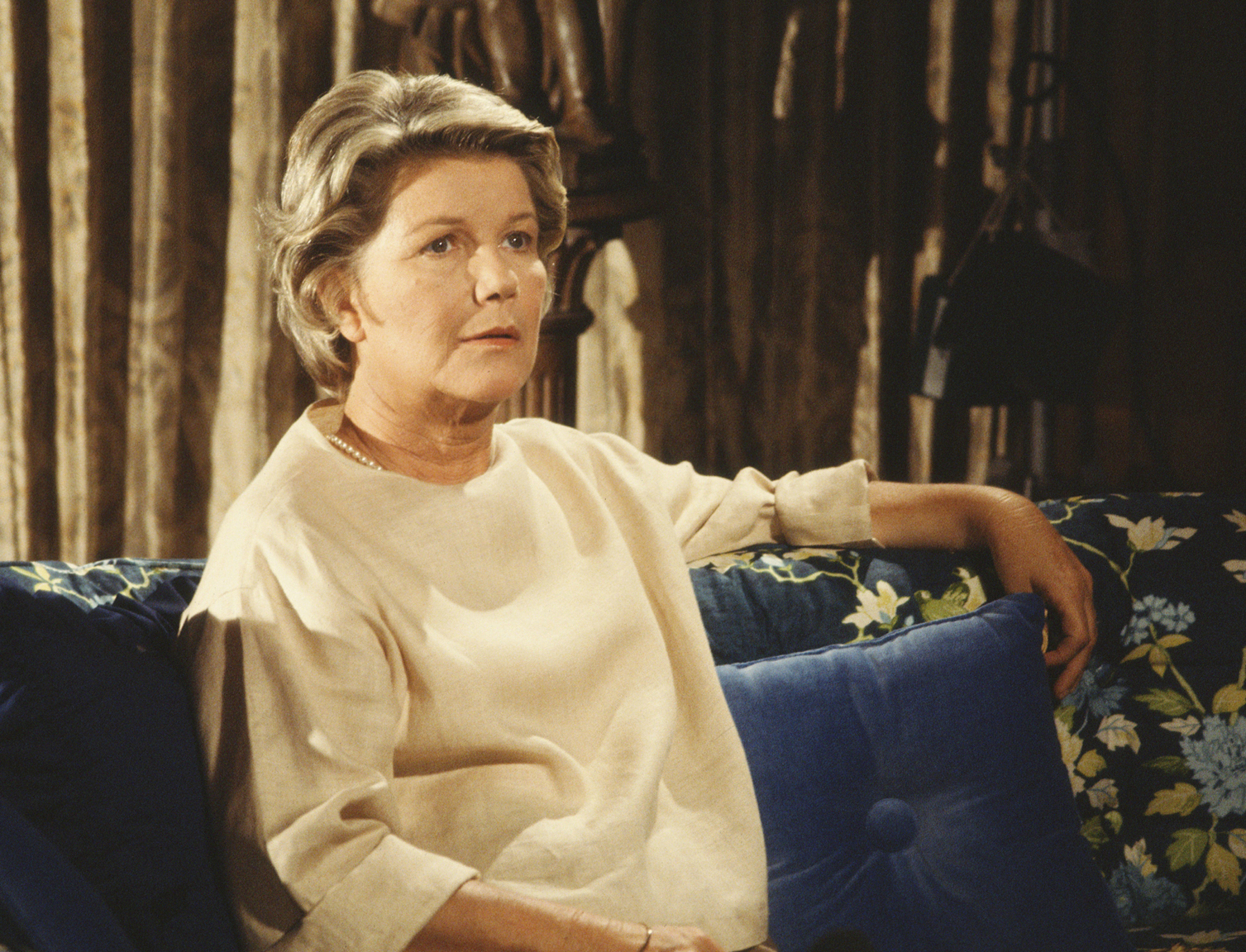 Barbara Bel Geddes filming "Dallas" in 1979. | Source: Getty Images