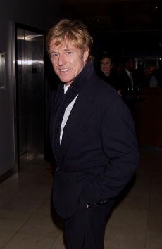 Robert Redford en fiesta de estreno de The Legend of Bagger Vance en Guastavino's, en New York, octubre del 2000. | Fuente: Getty Images.