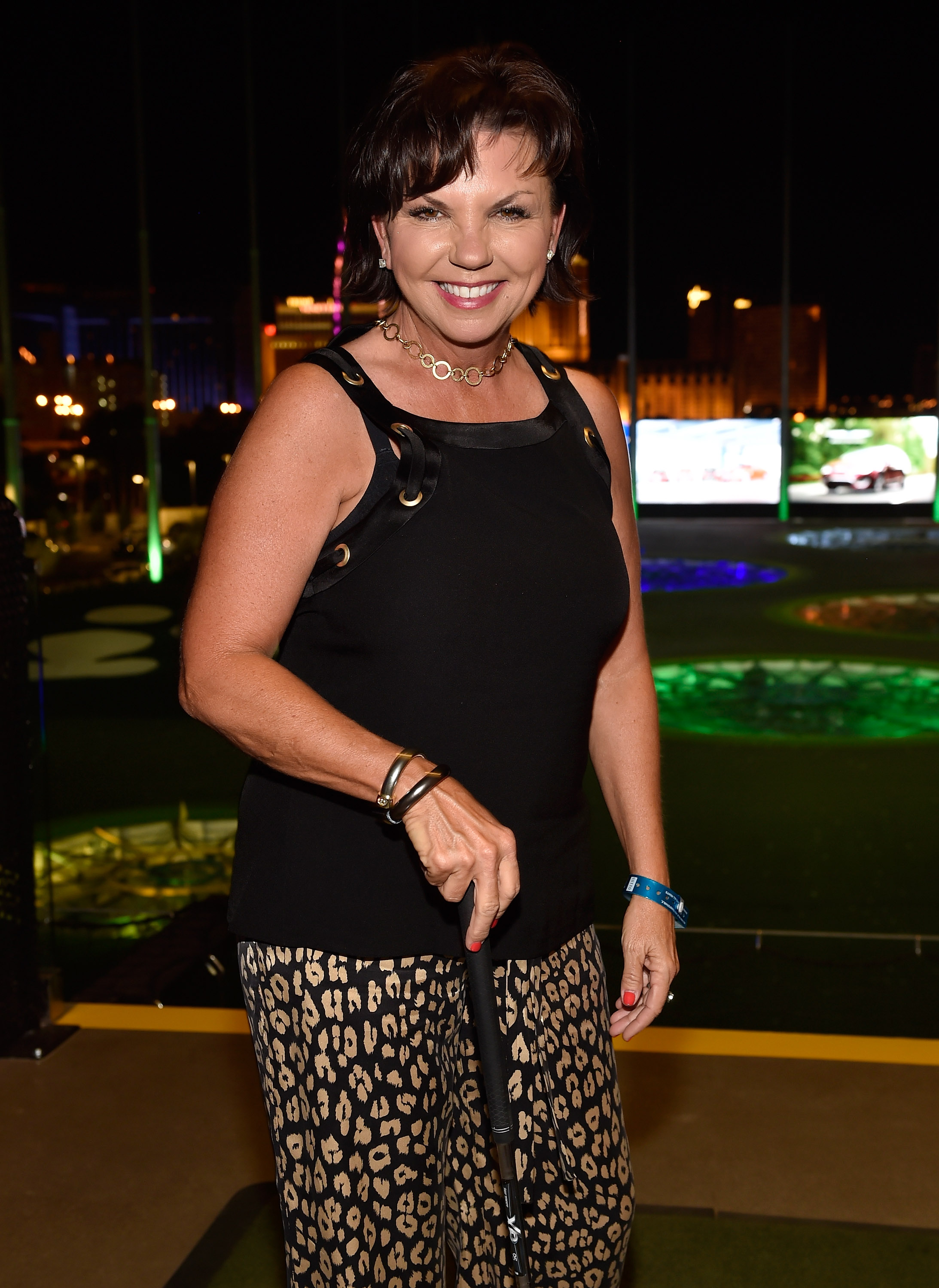 Tricia Lucus attends the debut of her SWINGDISH women's golf apparel 2017 spring/summer collection during the PGA show in Las Vegas, Nevada on August 16, 2016. | Source: Getty Images
