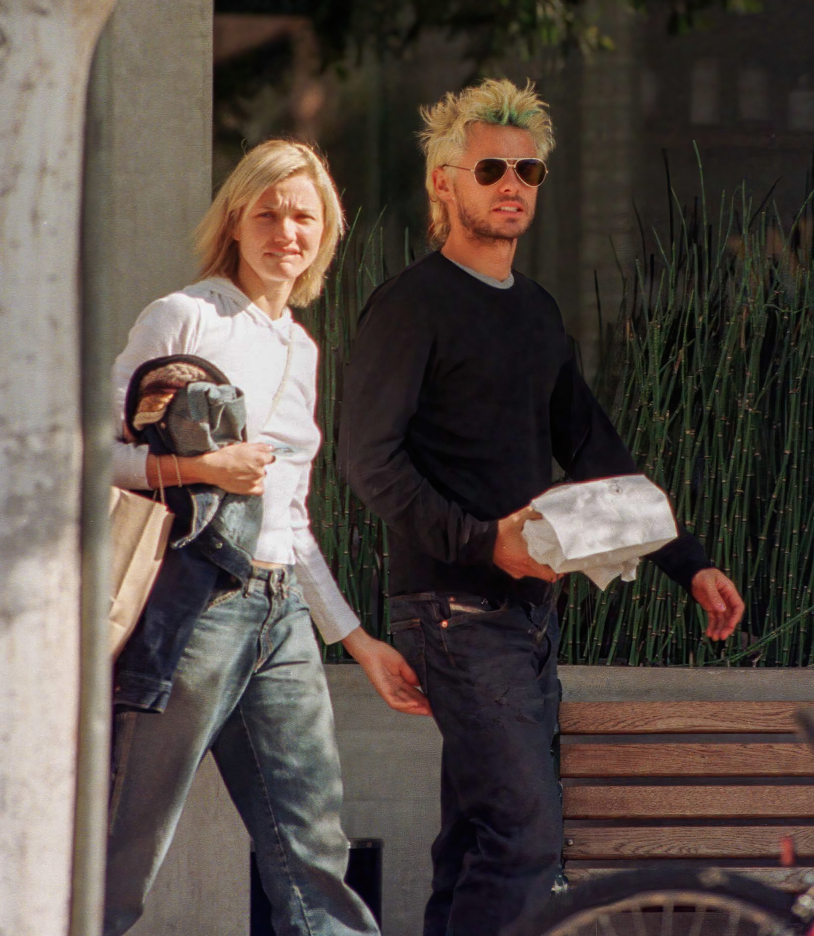 Cameron Diaz and Jared Leto in Los Angeles, California on January 03, 2000 | Source: Getty Images