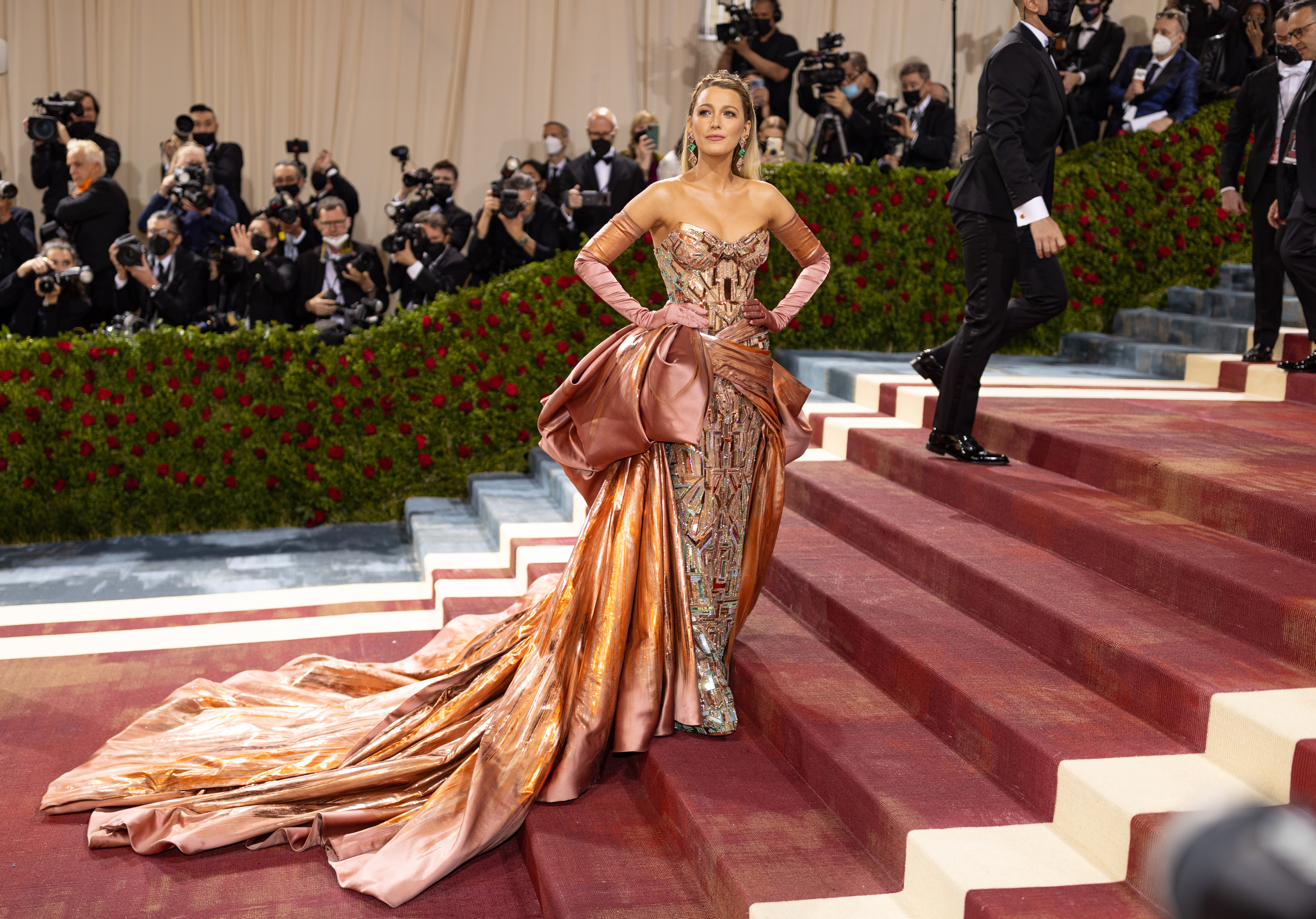Blake Lively at The 2022 Met Gala at the The Metropolitan Museum of Art on May 2, 2022 in New York City.