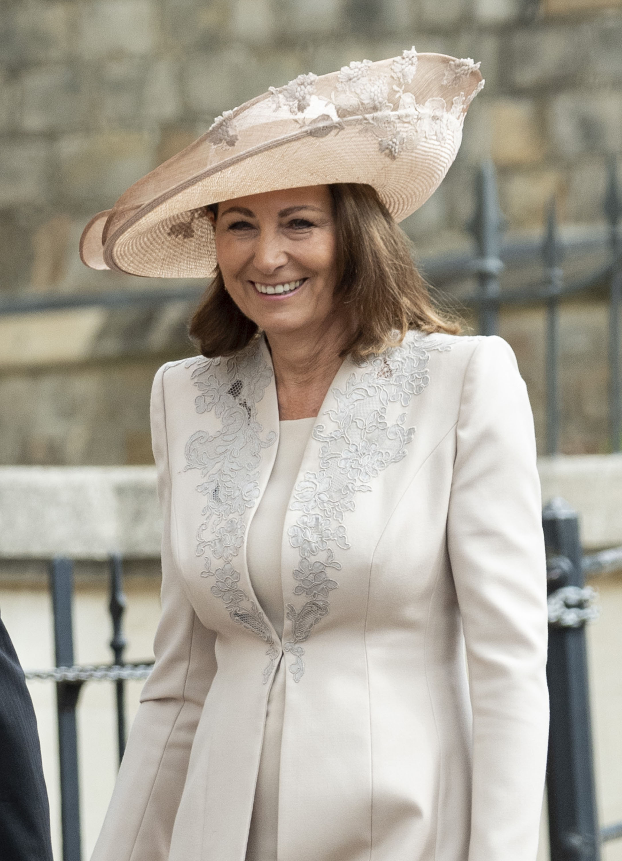 Carole Middleton attends the wedding of Lady Gabriella Windsor and Mr Thomas Kingston in Windsor, England, on May 18, 2019. | Source: Getty Images