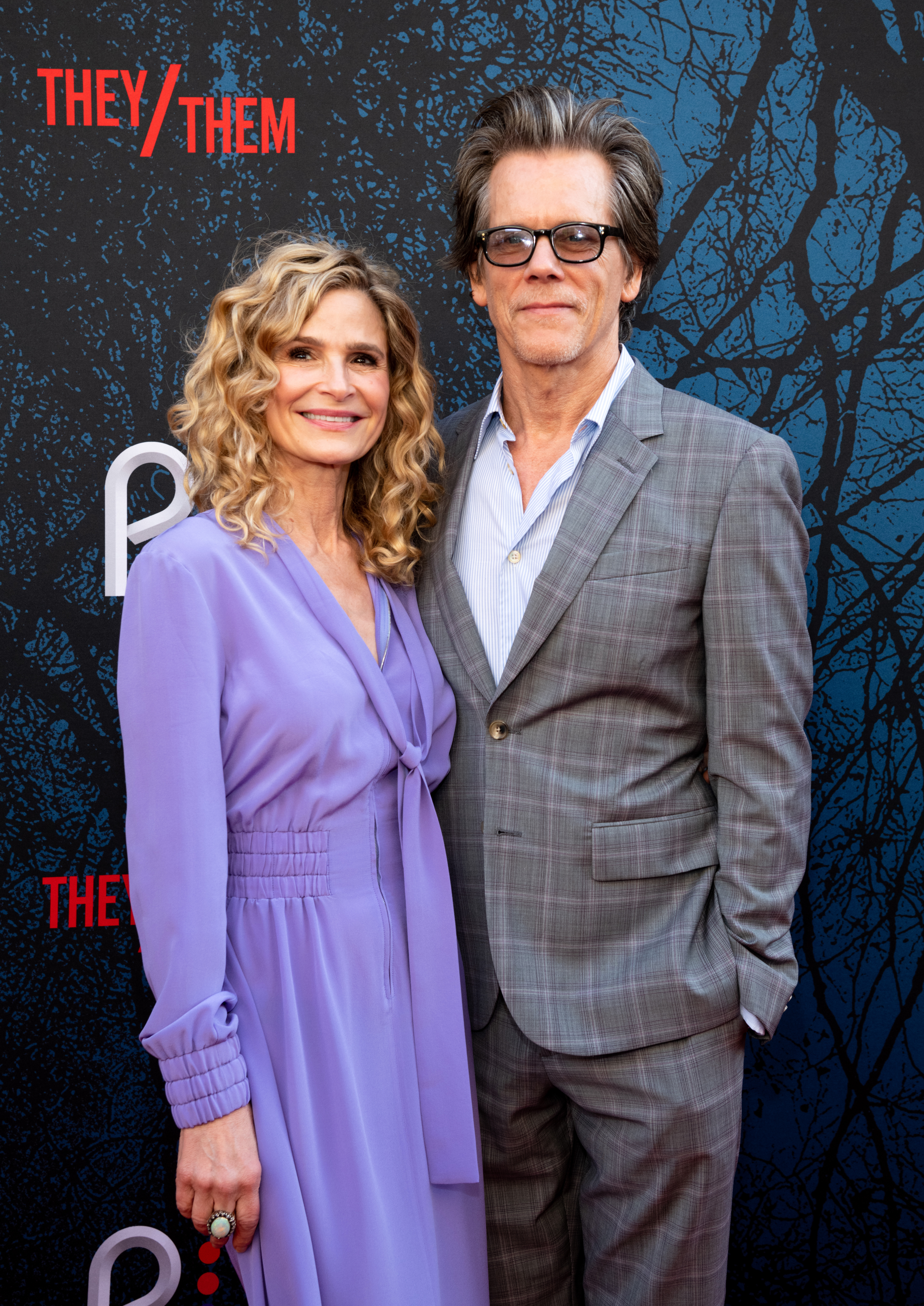 Actors Kyra Sedgwick (L) and Kevin Bacon attend the 2022 Outfest Los Angeles LGBTQ+ Film Festival closing night “They/Them” world premiere at Ace Hotel on July 24, 2022, in Los Angeles, California. | Source: Getty Images