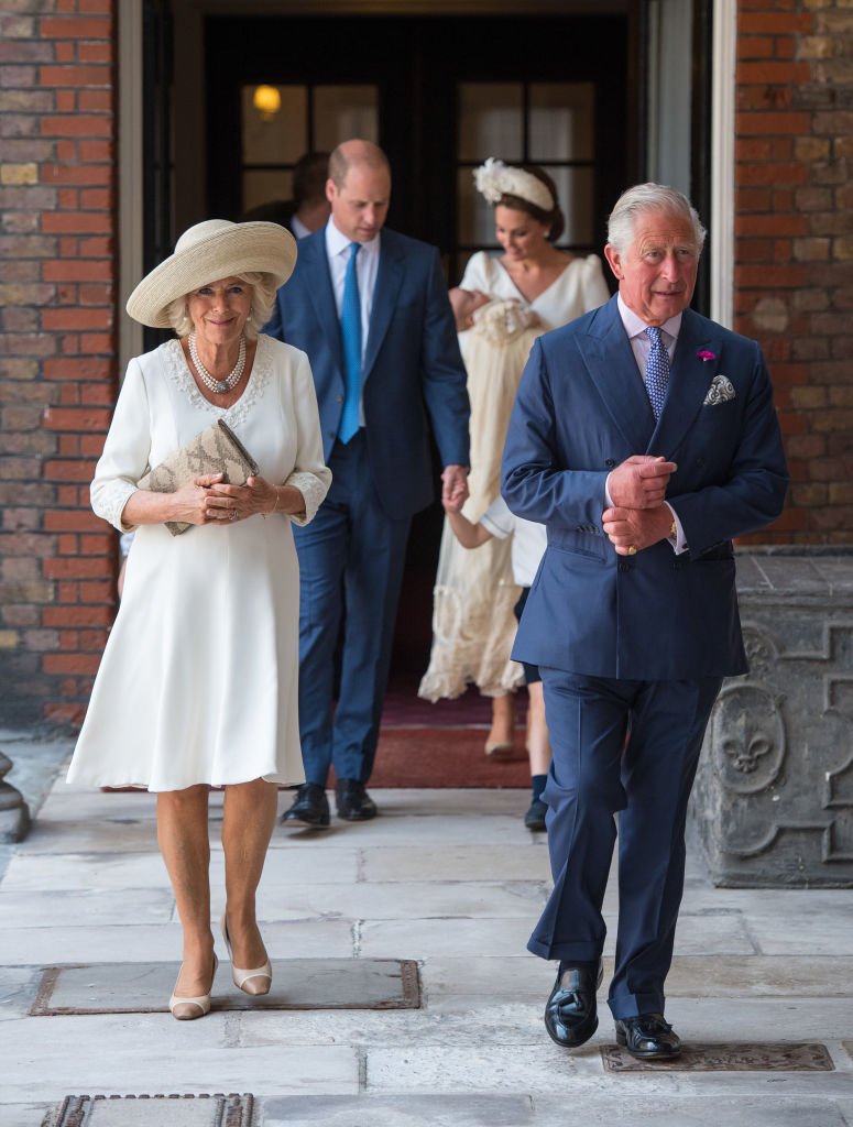 Prince of Wales and Camilla attend the christening of Prince Louis at the Chapel Royal, St James's Palace | Photo: Getty Images