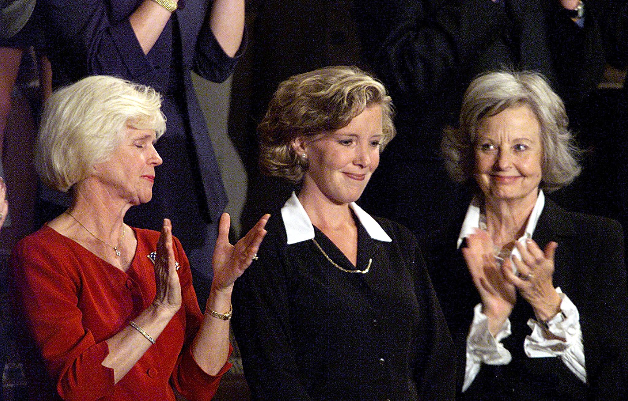 Lisa Beamer being acknowledged by the US Congress on September 20, 2001, in Washington | Source: Getty Images