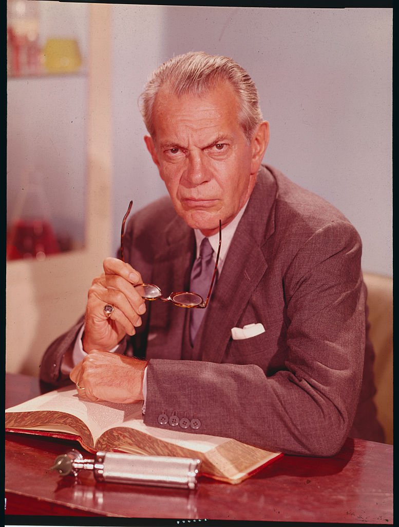 Raymond Massey in the role of Dr. Gillespie for a publicity handout from the television medical drama, "Dr. Kildare." | Photo: Getty Images