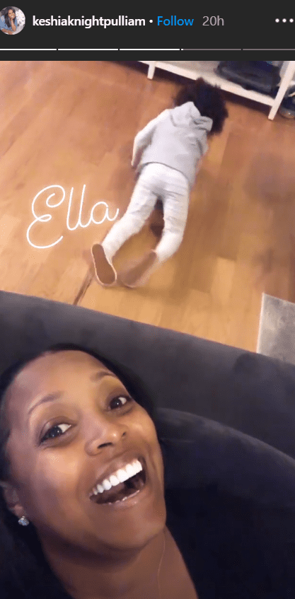 Keshia Knight Pulliam and her daughter Ella Grace playing and goofing around the house amid Coronavirus pandemic | Photo: Instagram/Keshiaknightpulliam