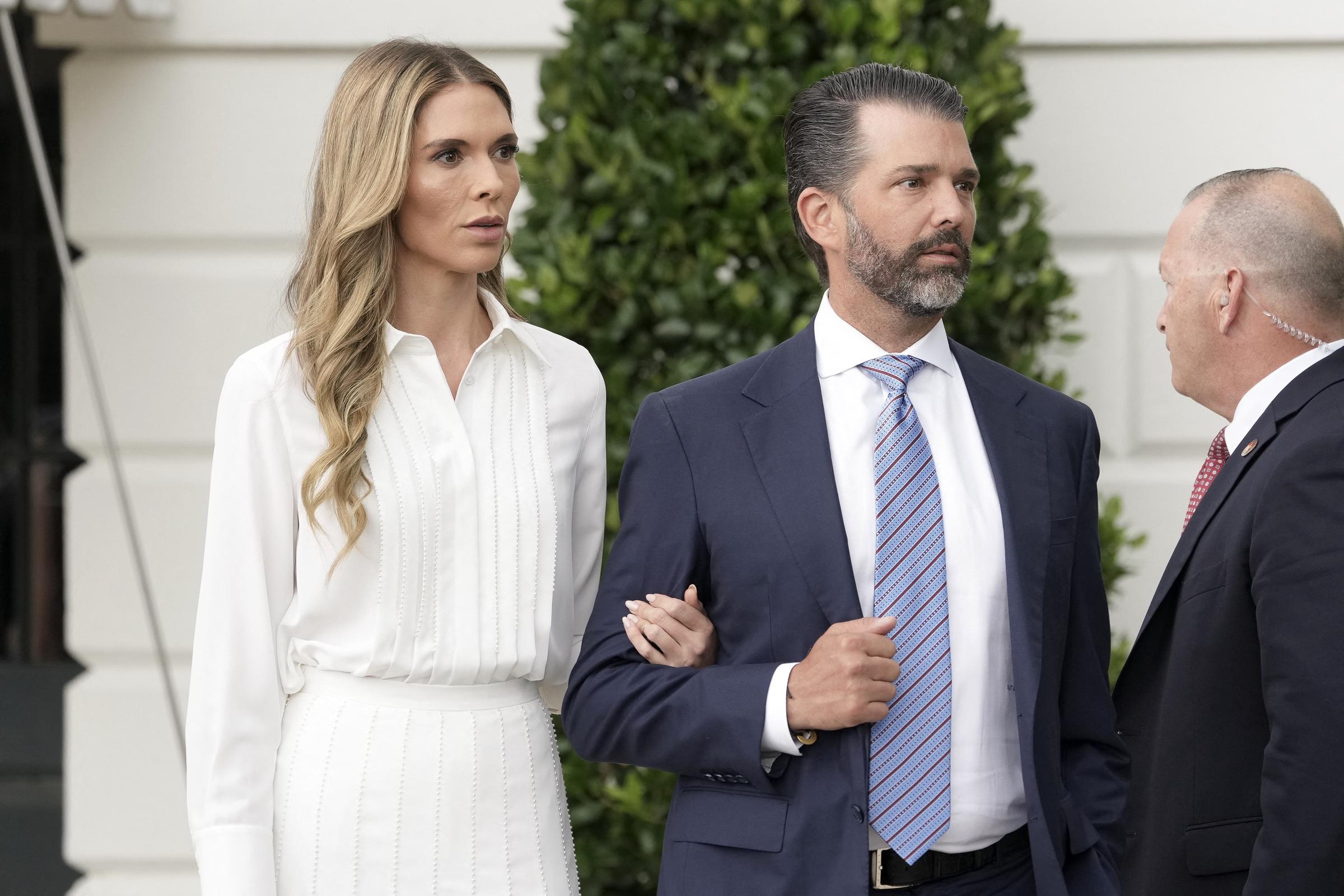 Donald Trump Jr. and Bettina Anderson in Washington, DC, on June 14, 2025 | Source: Getty Images