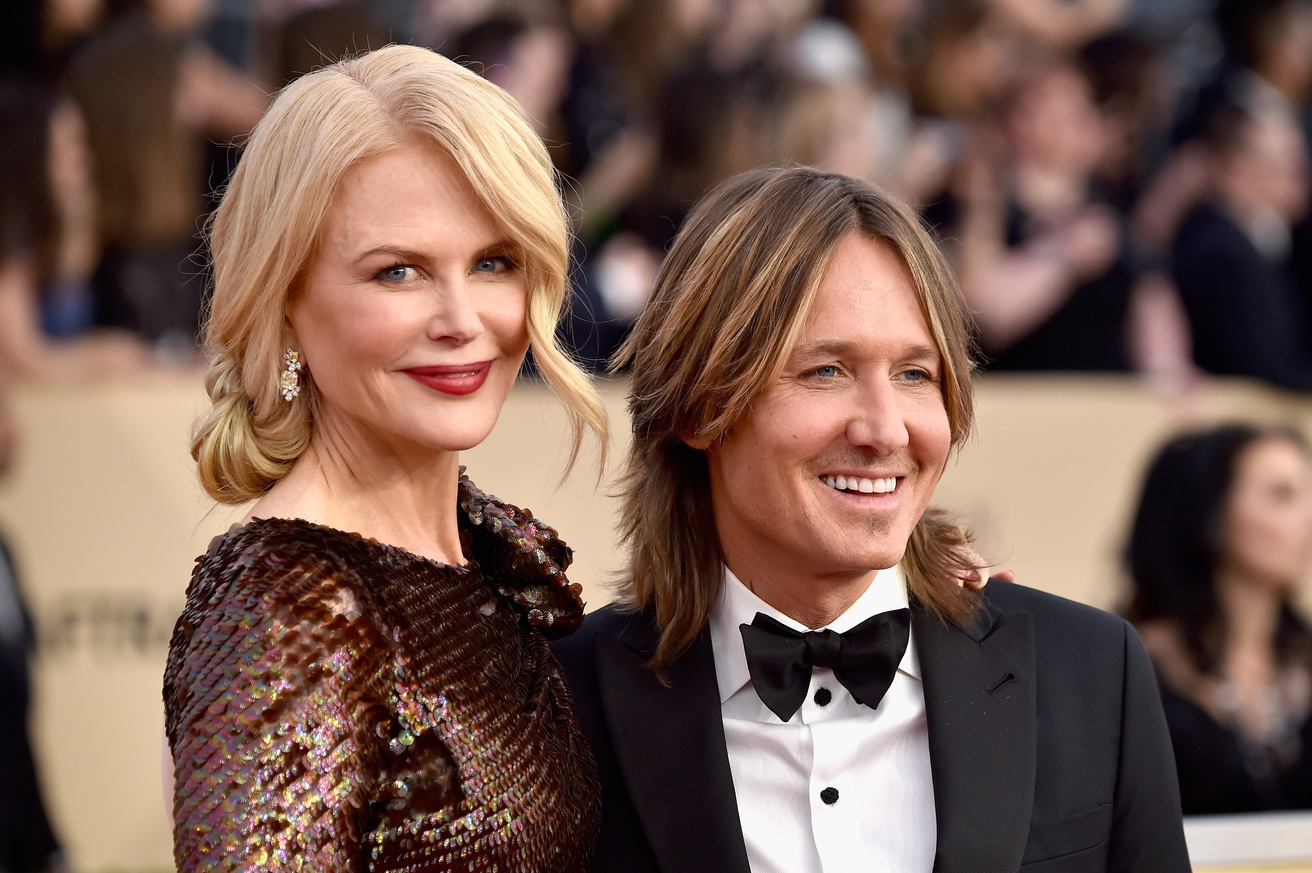 Nicole Kidman and Keith Urban at The Shrine Auditorium on January 21, 2018 in Los Angeles, California | Source: Getty Images