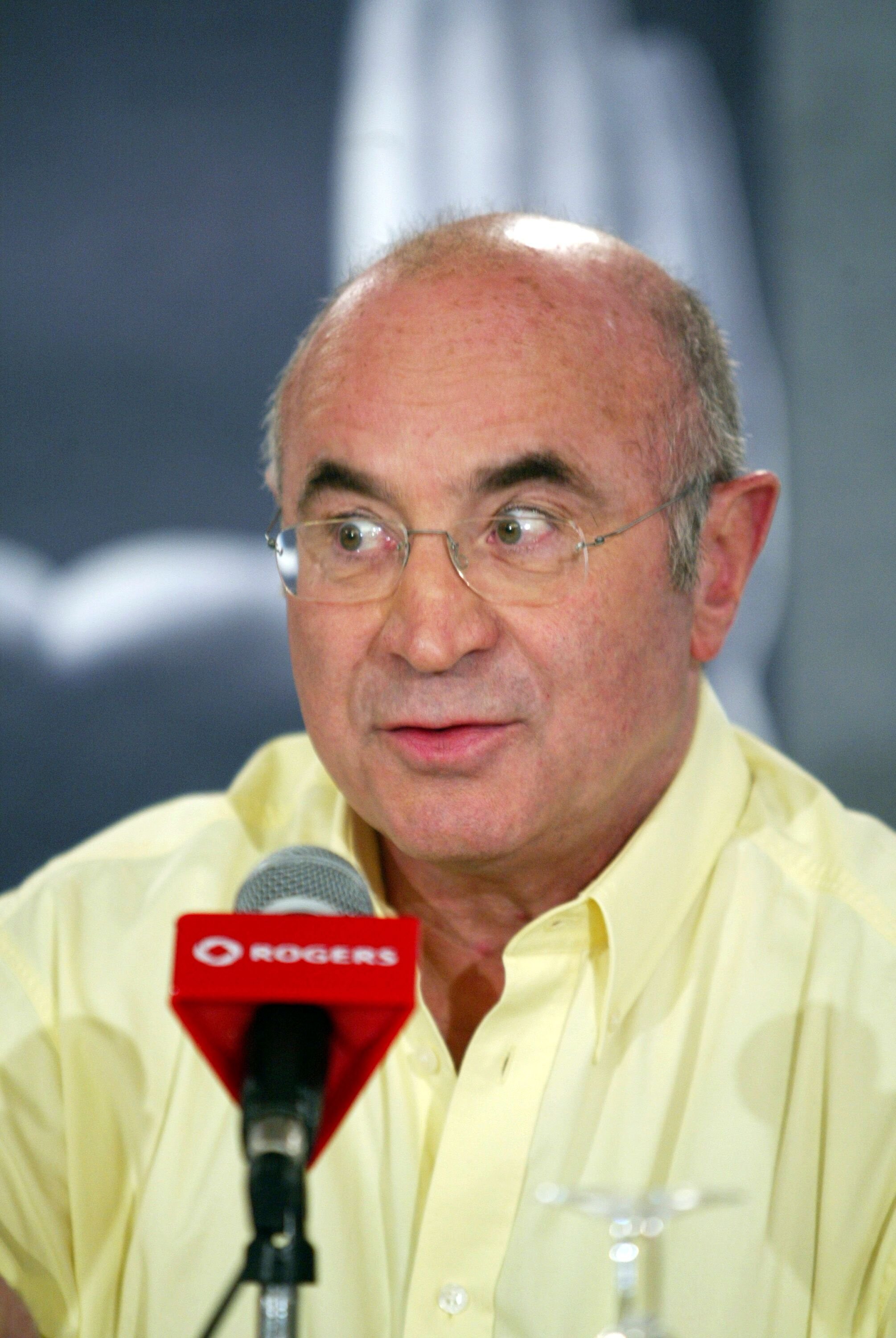 Bob Hoskins speaks to reporters about his film 'Mrs. Henderson Presents' during a TIFF press conference | Getty Images