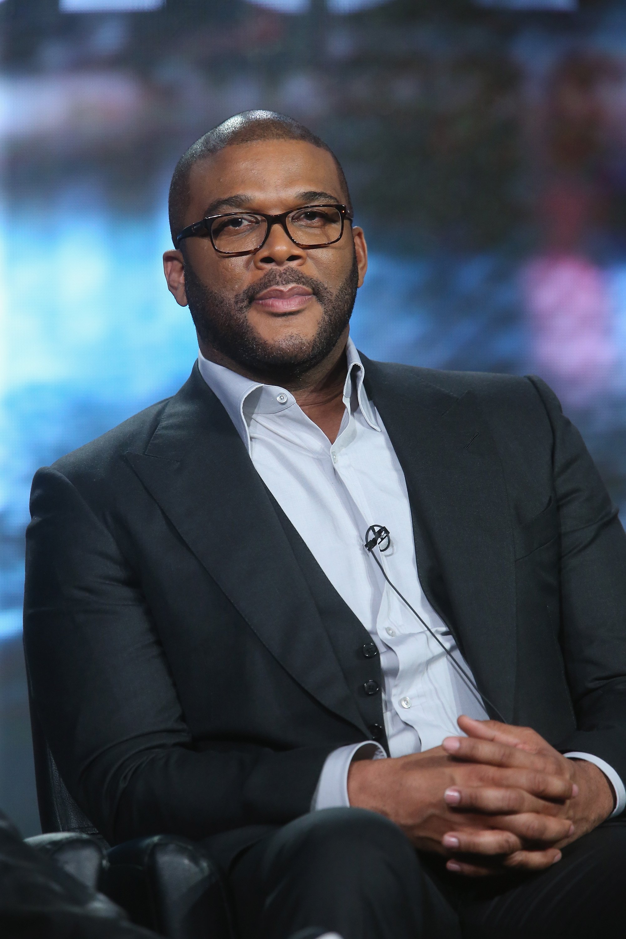 Tyler Perry as a speaker at a panel discussion for the 2015 Winter TCA Tour in California. | Photo: Getty Images