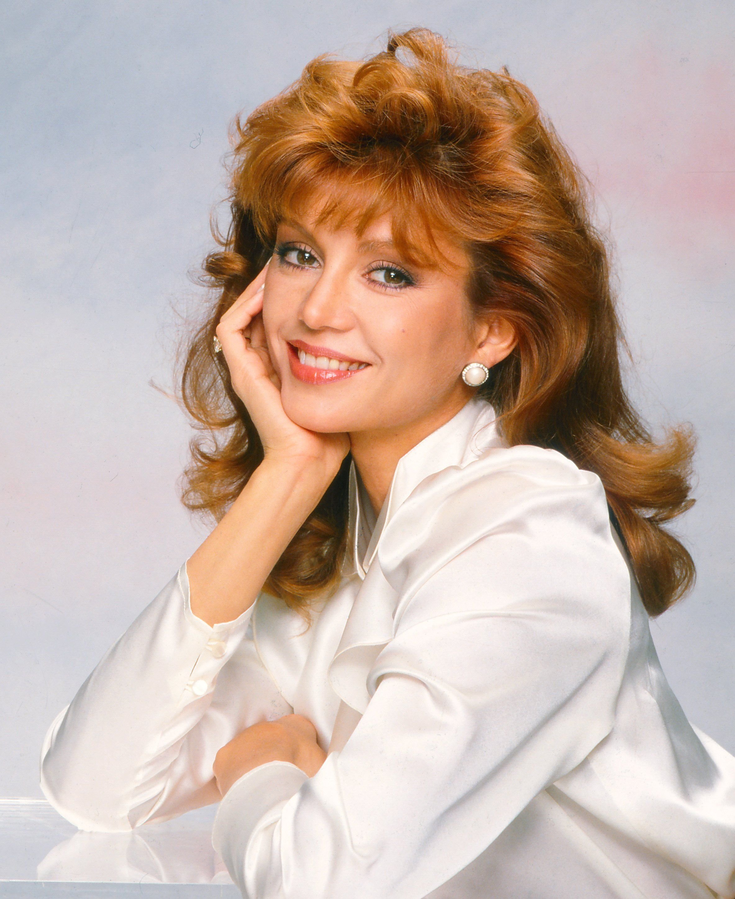 Actress Victoria Principal poses for a portrait in 1985 in Los Angeles, California. | Source: Getty Images
