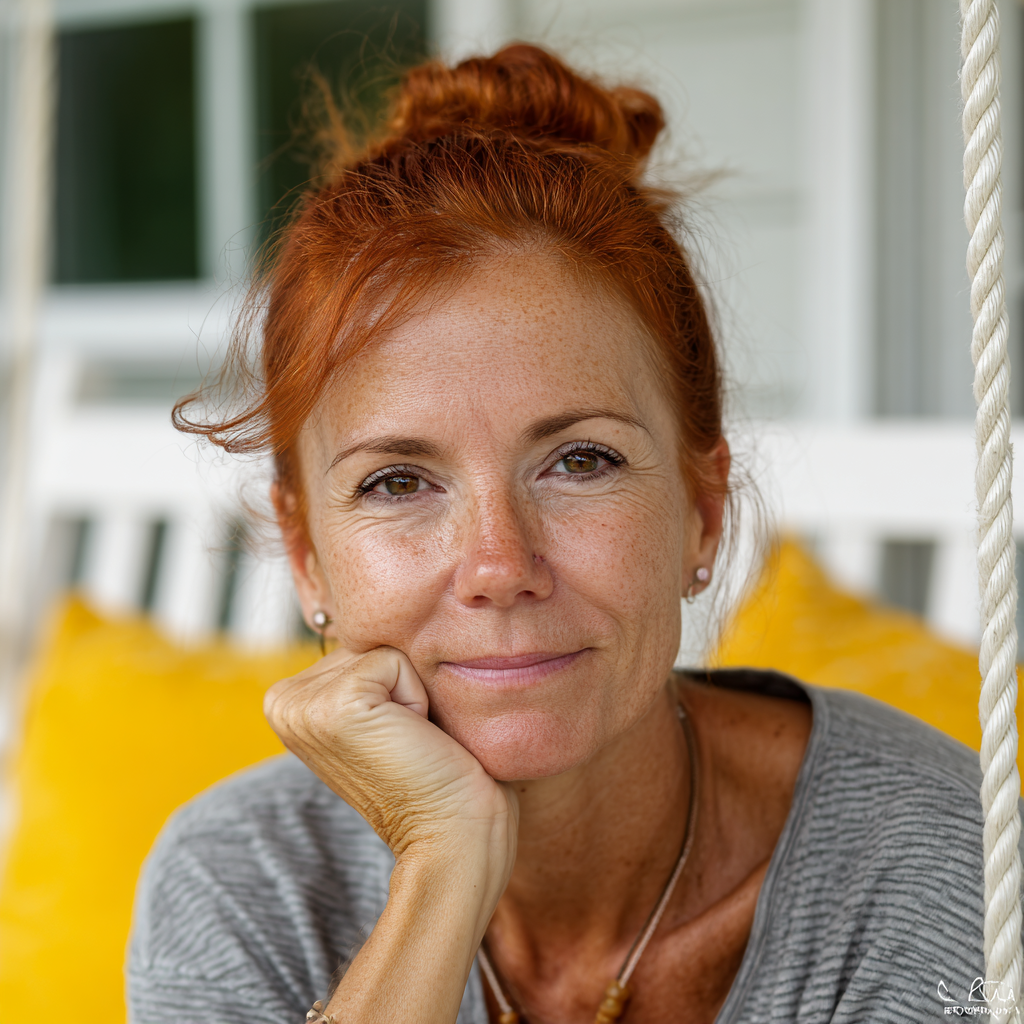A close-up of a smiling older woman | Source: Midjourney