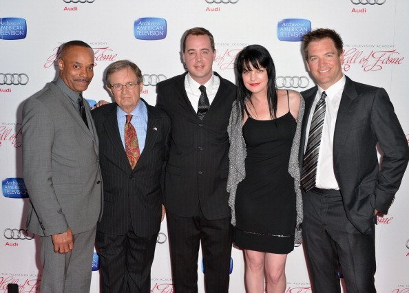 Rocky Carroll, David McCallum, Sean Murray, Pauley Perrette und Michael Weatherly, 22nd Annual Hall Of Fame Induction Gala | Quelle: Getty Images