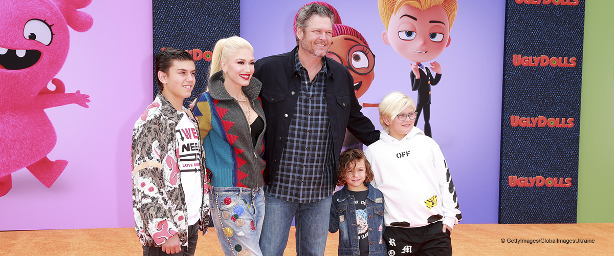 Gwen Stefani and Boyfriend Blake Shelton Step Out in Public with Her Sons