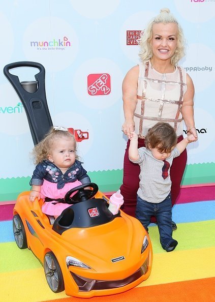 Terra Jole, Penelope Gnoffo and Grayson Gnoffo attend the 6th Annual Celebrity Red CARpet Safety Awareness Event in Culver City, California | Photo: Getty Images