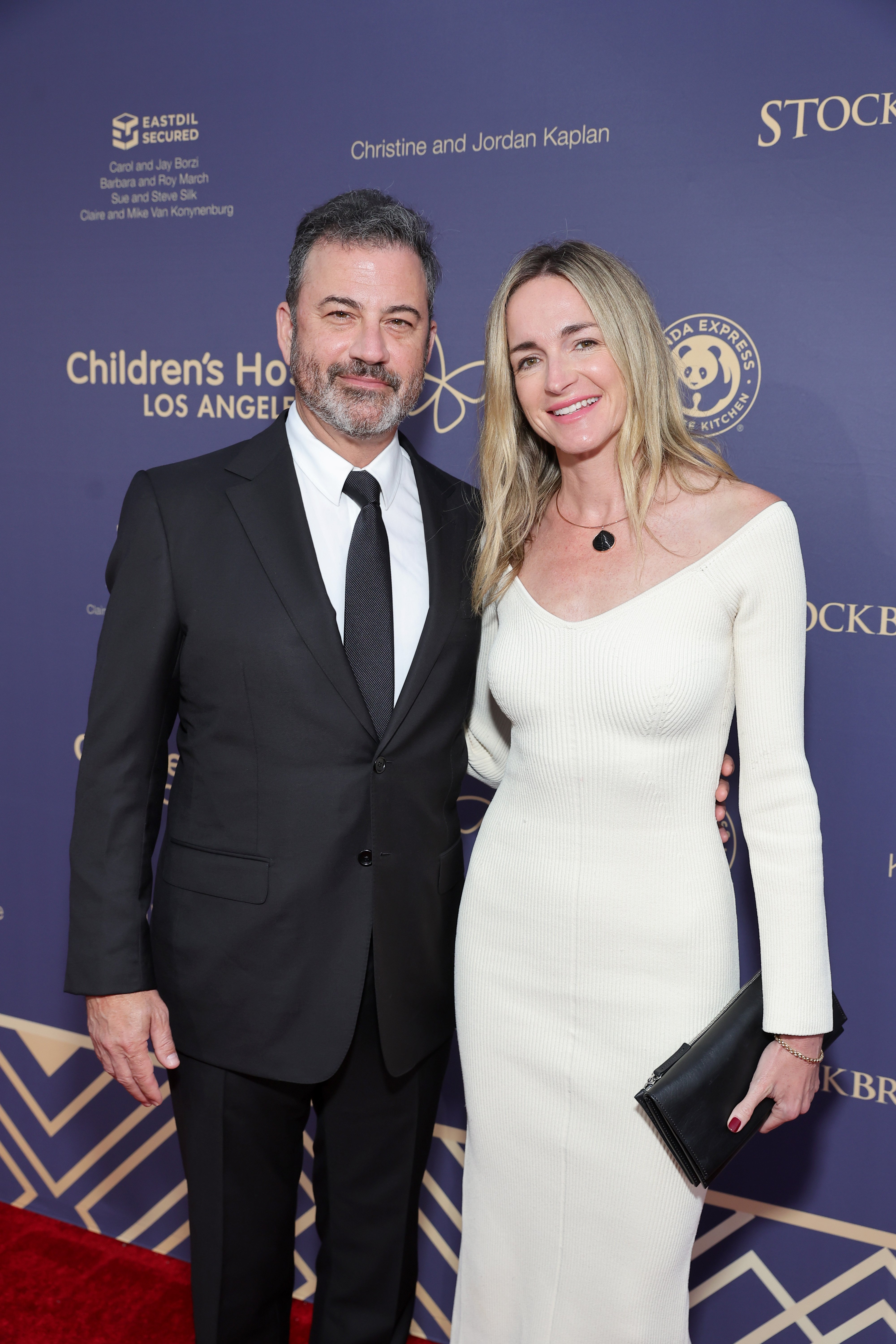 Jimmy Kimmel and Molly McNearney attend the 2022 Children’s Hospital Los Angeles Gala at the Barker Hangar on October 08, 2022 in Santa Monica, California. | Source: Getty Images