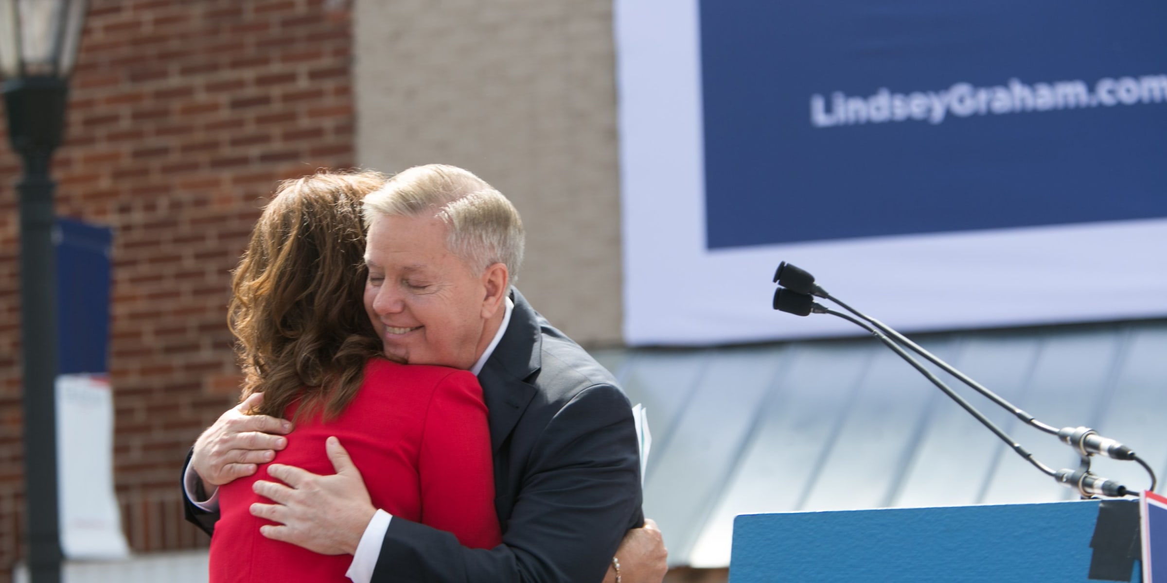 Lindsey Graham and Darline Graham Nordone | Source: Getty Images