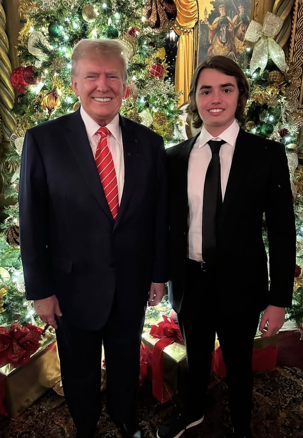 President Donald Trump with his grandson, Donald Trump III, from a post dated February 19, 2025 | Source: Instagram/donaldtrumpjr