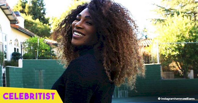 Serena Williams's daughter looks like a little princess in her bib with pearls in new photo