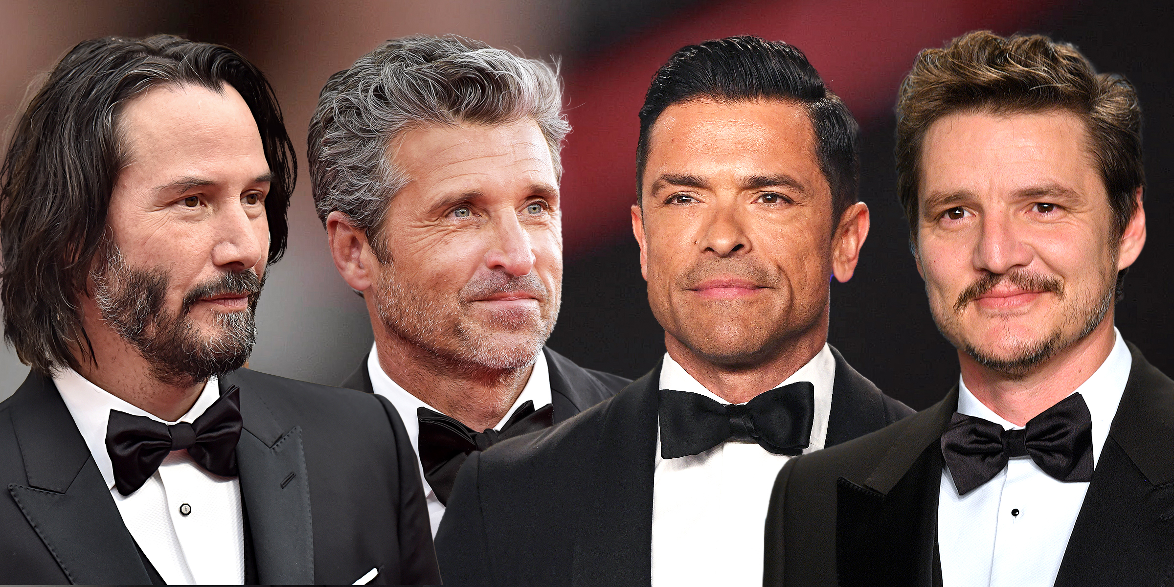 Keanu Reeves, Patrick Dempsey, Mark Consuelos, and Pedro Pascal | Source: Getty Images