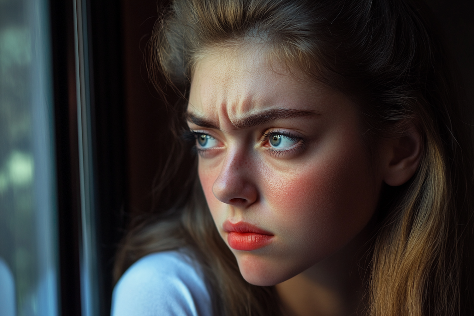 A woman looking out the window | Source: Midjourney