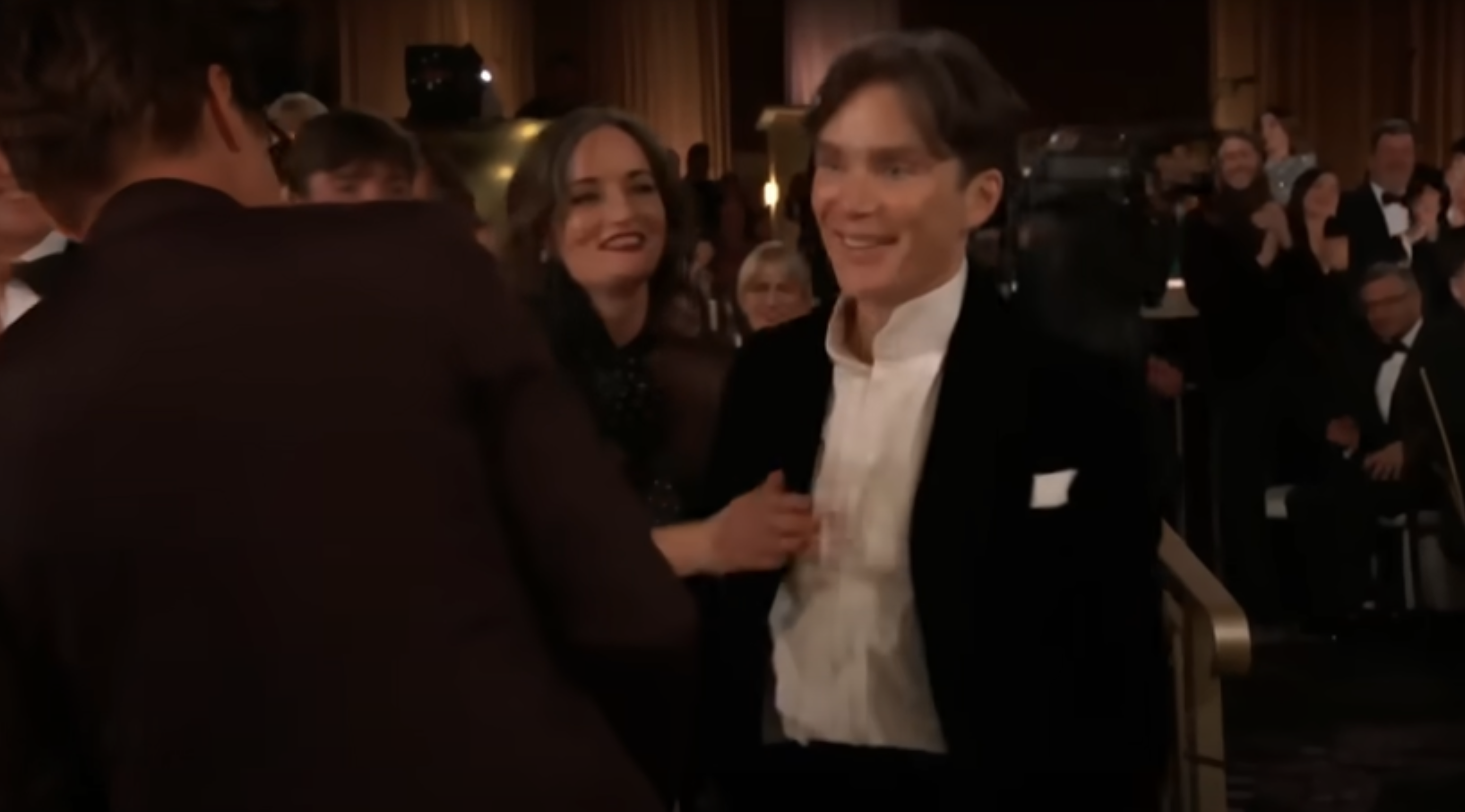 Cillian Murphy with wife Yvonne at Golden Globe Award, 2024| Source: Youtube/RTÉ News