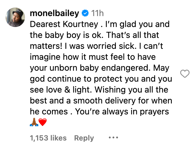 Ein Screenshot eines Kommentars, in dem es um Kourtney Kardashians Update vom 6. September 2023 geht | Quelle: Instagram/kourtneykardash