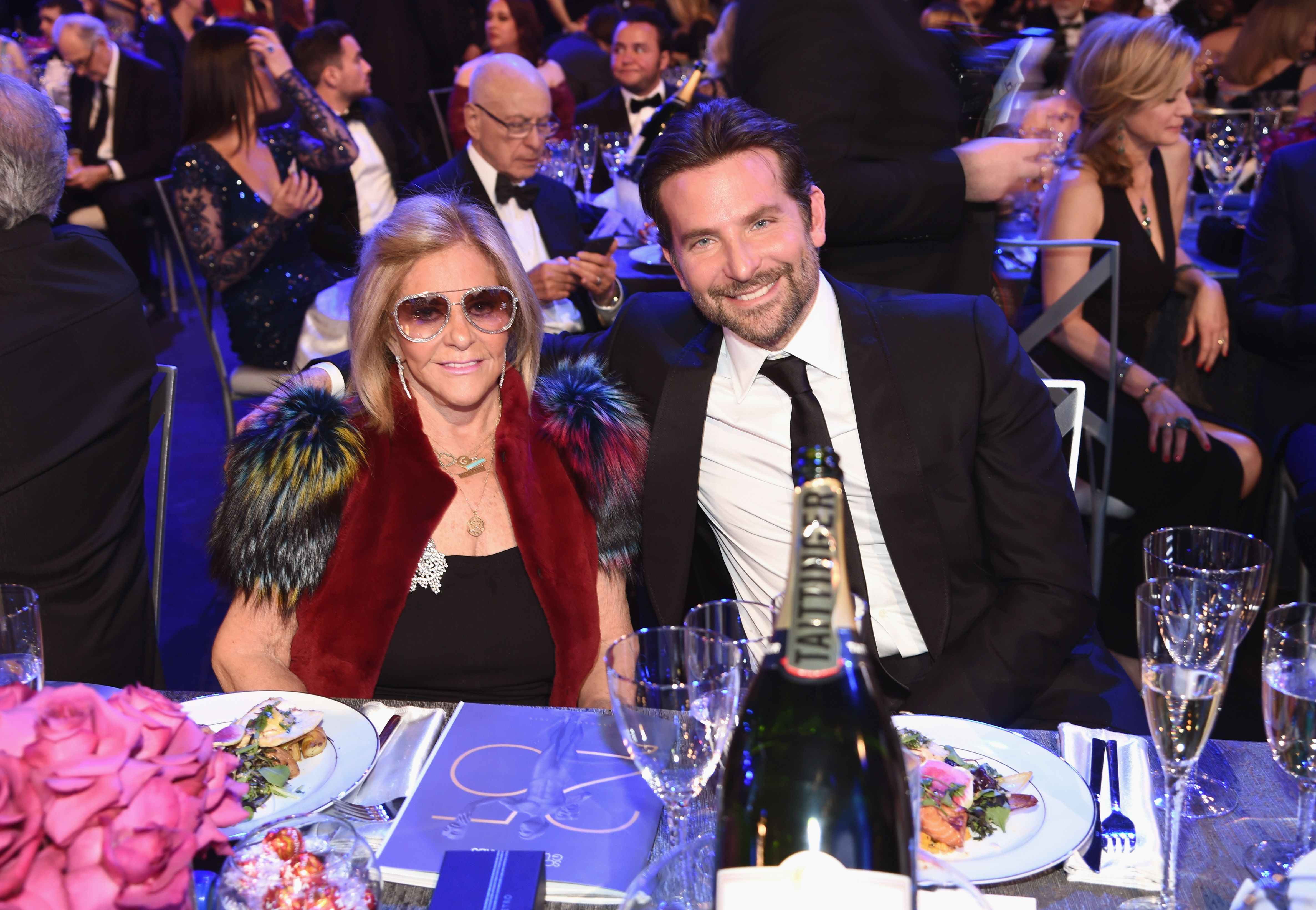 Gloria Campano and Bradley Cooper attend the 25th Annual Screen Actors Guild Awards at The Shrine Auditorium on January 27, 2019, in Los Angeles, California. | Source: Getty Images