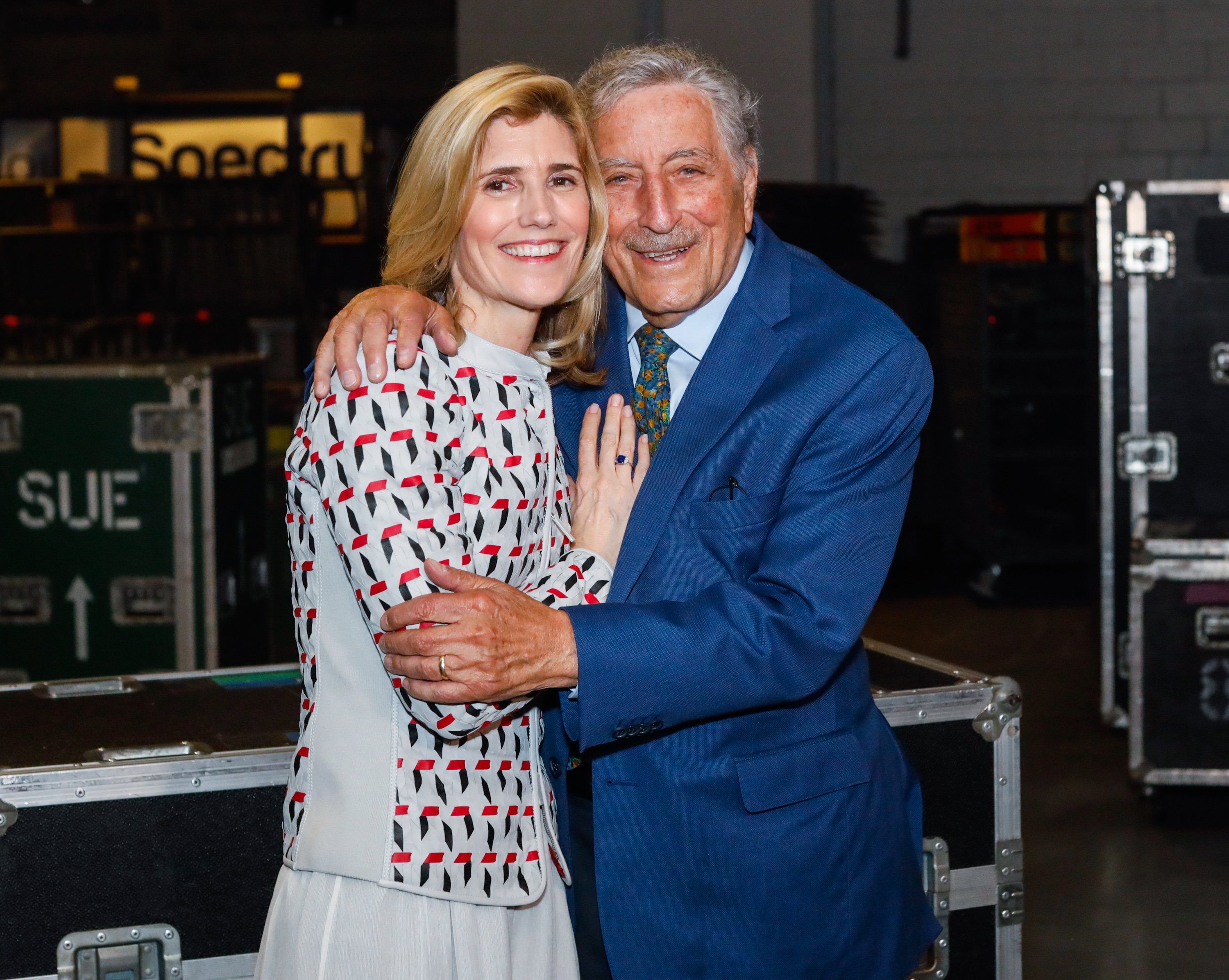 Tony Bennett and Susan Crow backstage at the 63rd sold-out show of Billy Joel's residency at Madison Square Garden on April 12, 2019, in New York City. | Source: Getty Images
