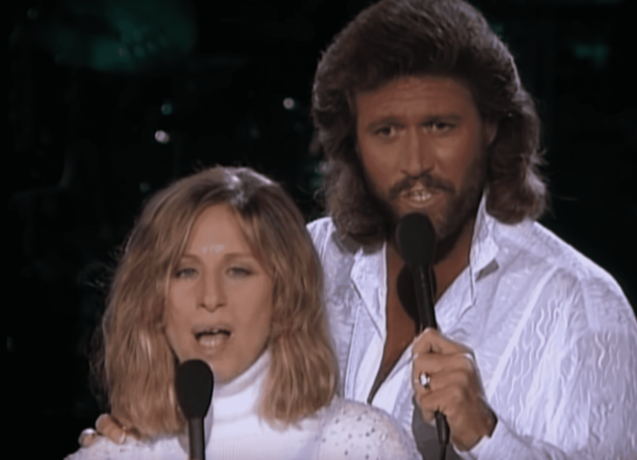 Fabulous Video of Barry Gibb and Barbra Streisand Performing 'Guilty