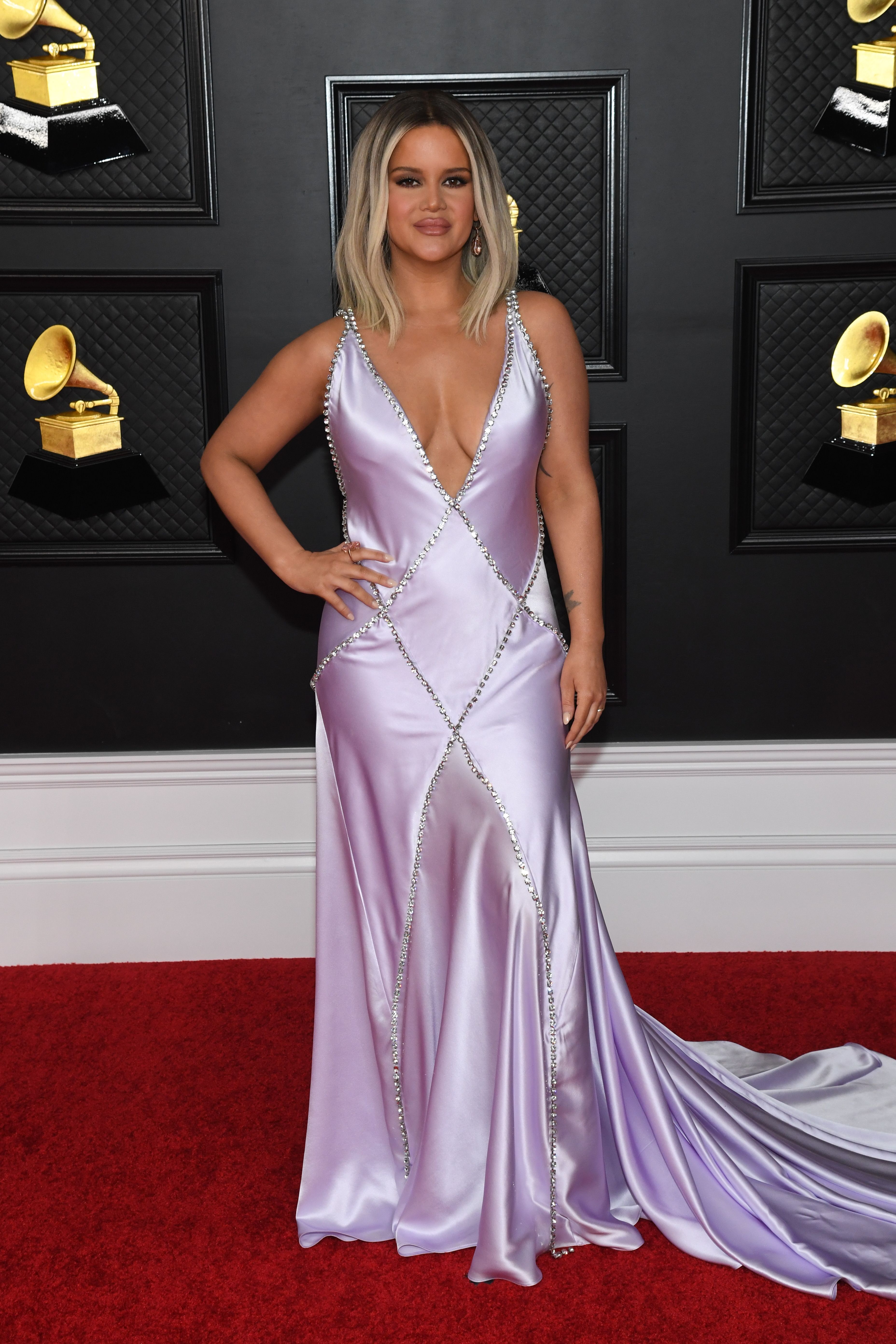 Maren Morris during the 63rd annual GRAMMY AWARDS, broadcast live from the STAPLES Center in Los Angeles, Sunday, March 14, 2021. | Source: Getty Images