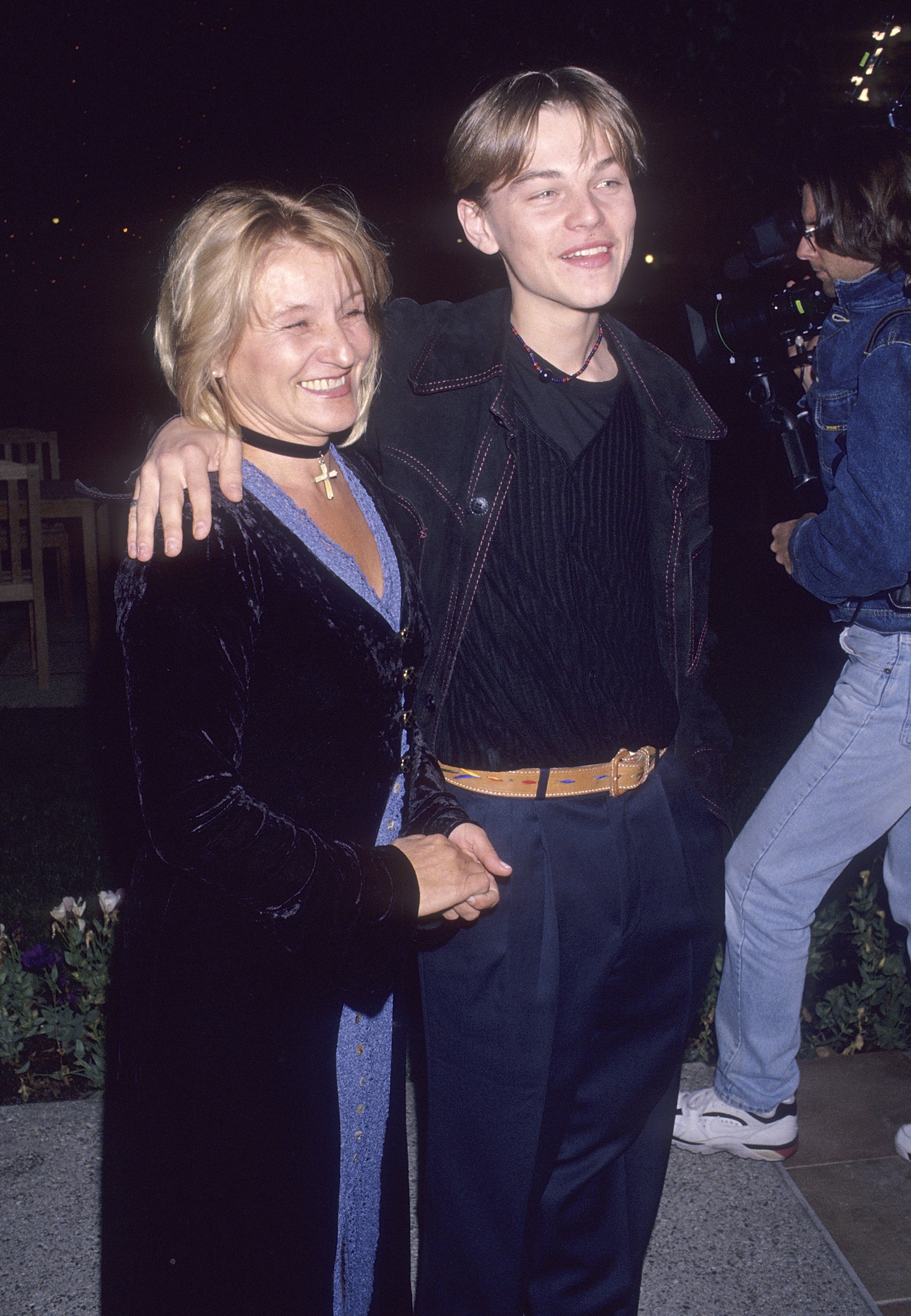 Leonardo DiCaprio and mother Irmelin Indenbirken attend the "What's Eating Gilbert Grape" Hollywood Premiere on December 12, 1993 at Paramount Theatre, Paramount Pictures Studios in Hollywood, California  | Source: Getty Images