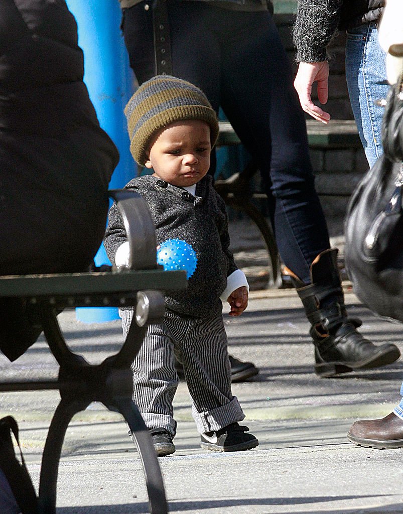 Sandra Bullock's son, Louis Bullock, photographed on the streets of Manhattan on March 20, 2011 in New York City. / Source: Getty Images